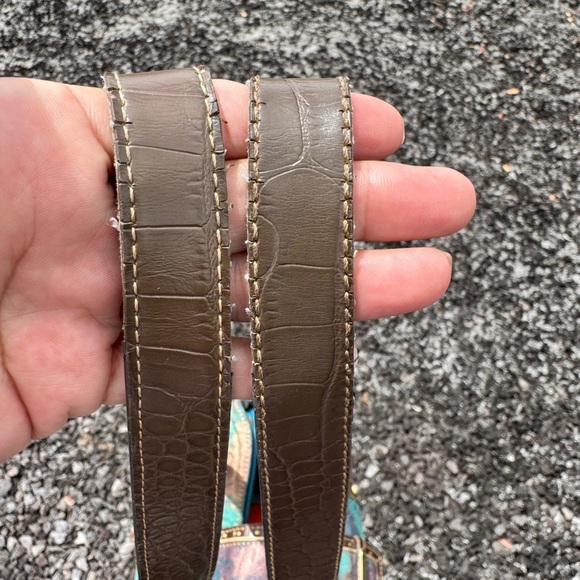 Sharif Studio Multicolor Embossed Leather & Fabric Shoulder Bag - Picture 9 of 17